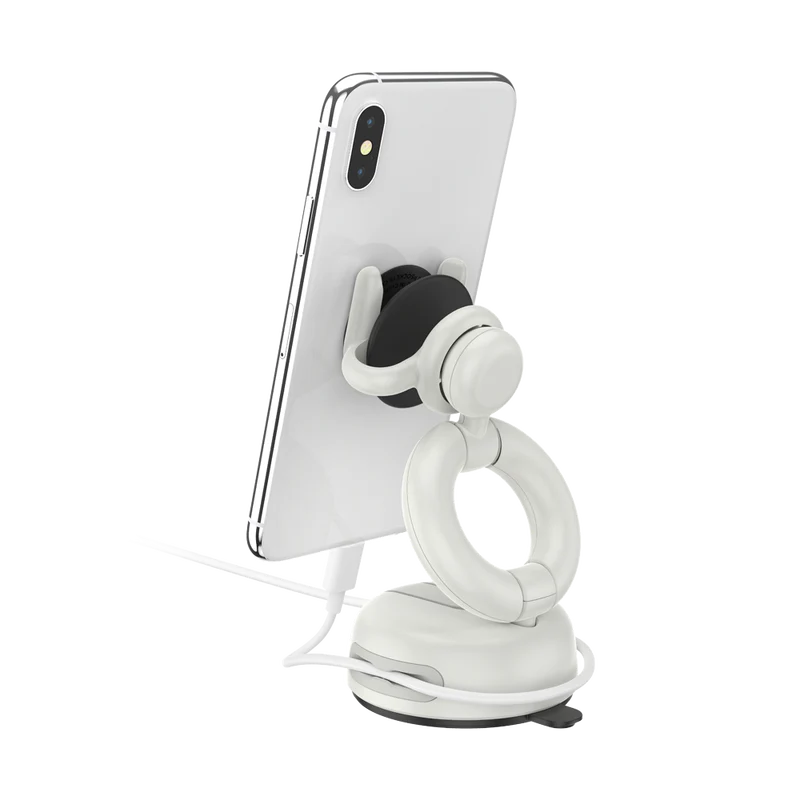 SOPORTE POPSOCKETS ORIGINAL 2G DASH & WINDSHIELD WHITE
