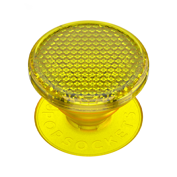 POPSOCKETS ORIGINAL 2G REFLECTIVE CAUTION YELLOW TRANSLUCENT