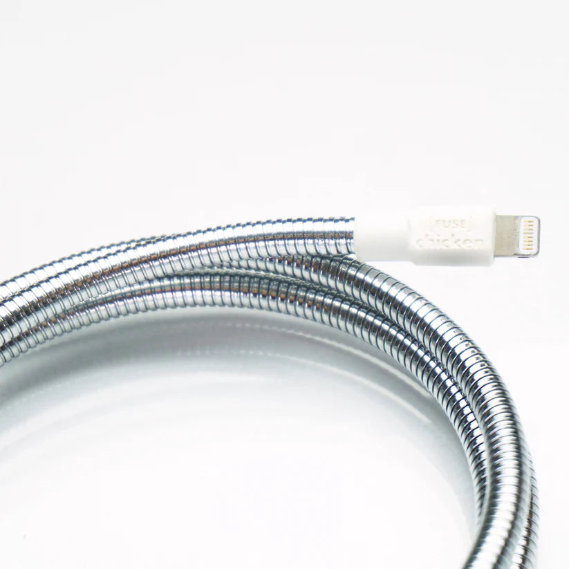 Cable Armour USB - Lightning Metallico