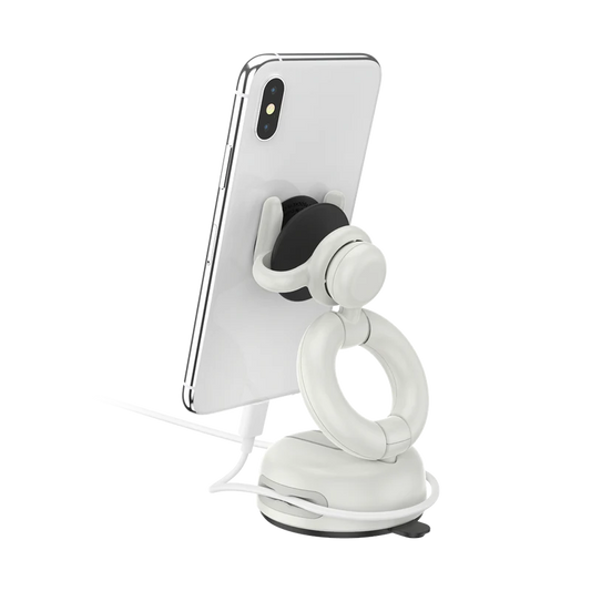 SOPORTE POPSOCKETS ORIGINAL 2G DASH & WINDSHIELD WHITE