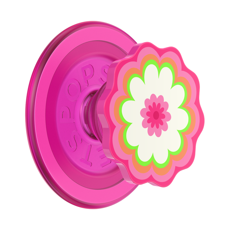 POPGRIP CIRCULAR MAGSAFE MOLDED FLOWER KALEIDOSCOPE PINK