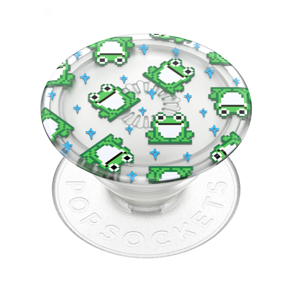 POPSOCKETS ORIGINAL 2G PLANT TRANSLUCENT 8 BIT FROGS