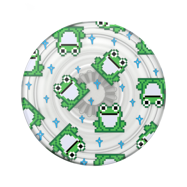 POPSOCKETS ORIGINAL 2G PLANT TRANSLUCENT 8 BIT FROGS