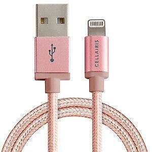 Cable USB - Lightning 1 MTS Nylon (MFI) Rose Gold